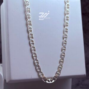 زنجیر نقره مردانه طرح T