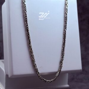 زنجیر نقره مردانه طرح کرال