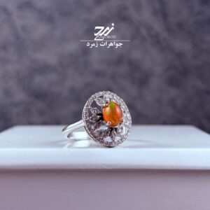 انگشتر نقره زنانه اپال اتیوپی