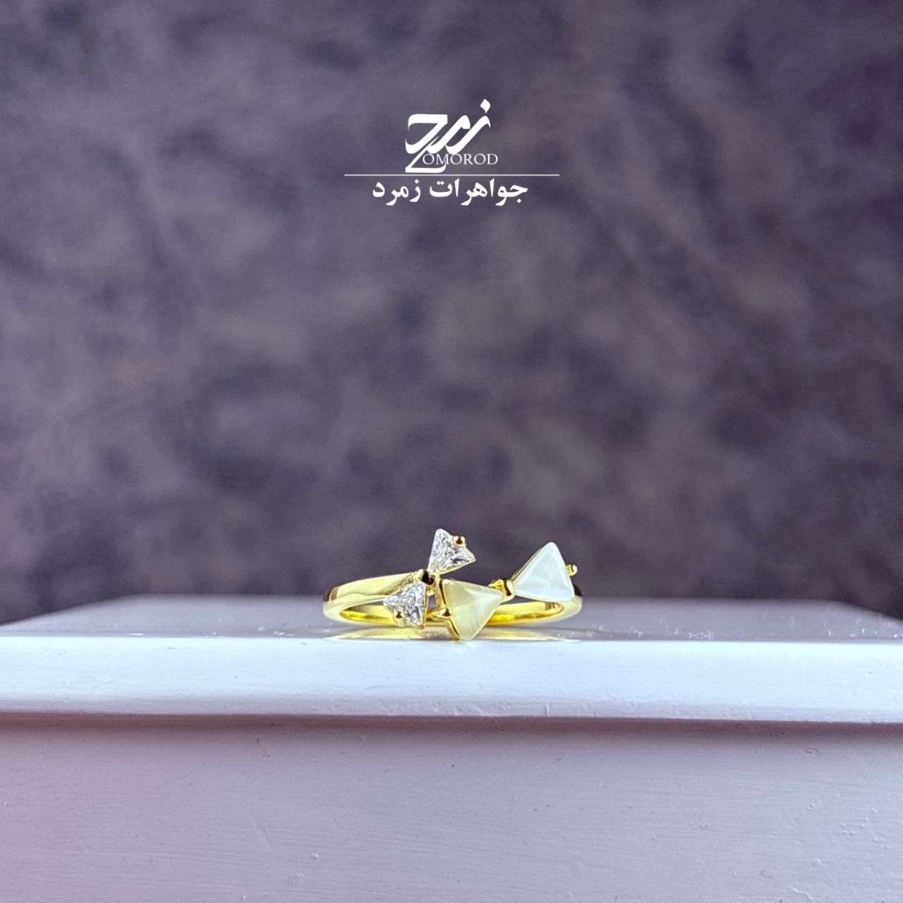 انگشتر نقره زنانه پاپیون