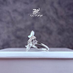 انگشتر نقره زنانه طرح پروانه