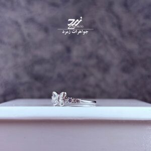 انگشتر نقره زنانه طرح پروانه