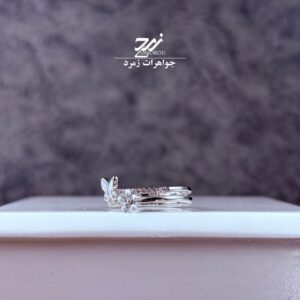 انگشتر نقره زنانه طرح پروانه