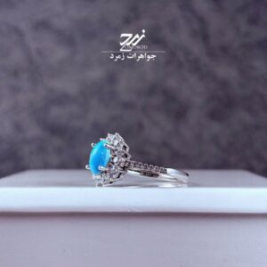 انگشتر نقره زنانه فیروزه نیشابور