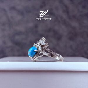 انگشتر نقره زنانه فیروزه نیشابور