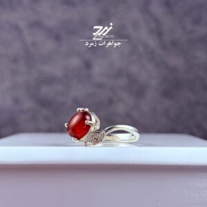 انگشتر نقره زنانه عقیق سرخ