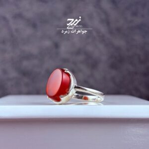 انگشتر نقره زنانه عقیق سرخ