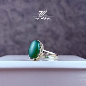 انگشتر نقره زنانه عقیق سبز