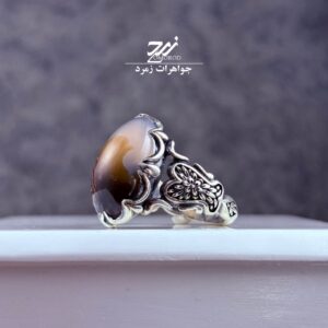 انگشتر نقره مردانه شجر طبیعی