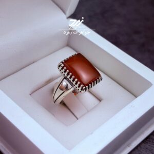 انگشتر نقره مردانه عقیق یمنی