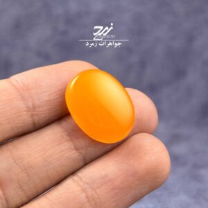 نگین عقیق زرد شرف الشمس کد 079